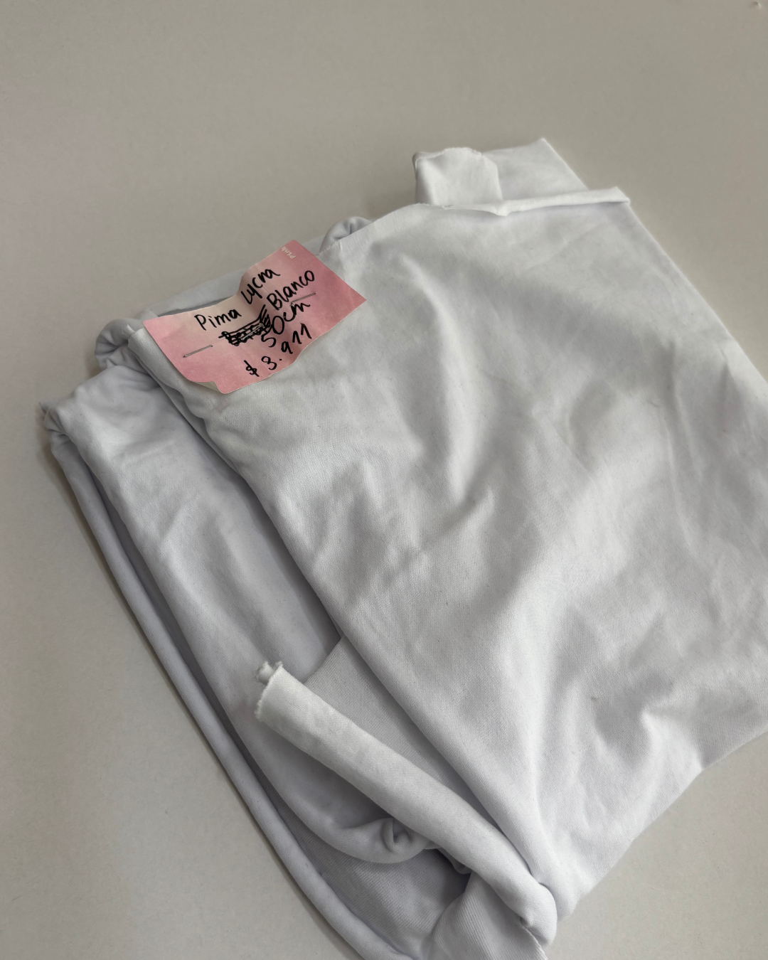 Saldo Pima lycra blanco