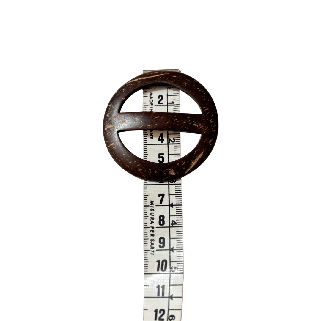 HEBILLA CINTURON DE MADERA COCO UNIDAD