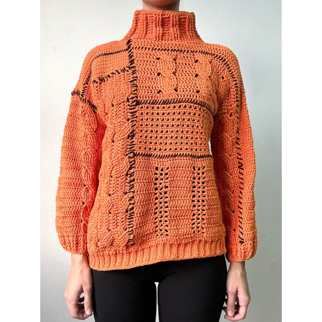 SWEATER NARANJA (Hecho a mano)