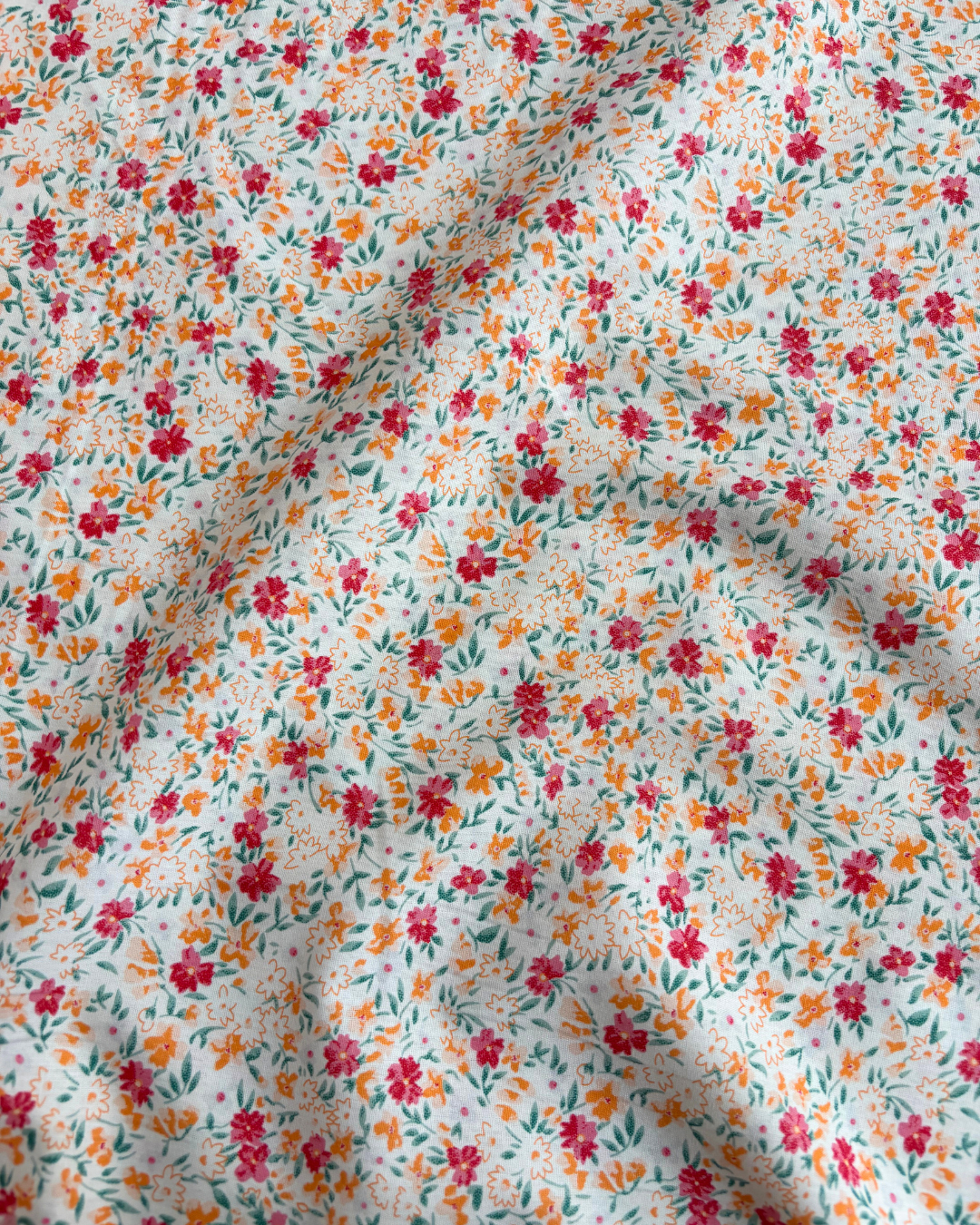 POPELINA FLORCITAS 100% ALGODÓN