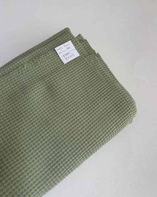Saldo Waffle panal verde hoja 006