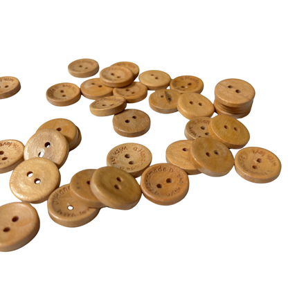 BOTONES HAND MADE WITH LOVE PACK 6 UNIDADES