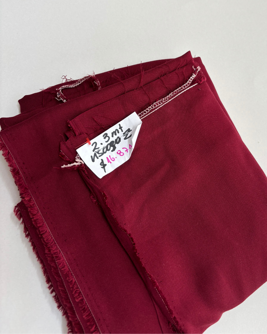 Saldo Viscosa Z color burdeo