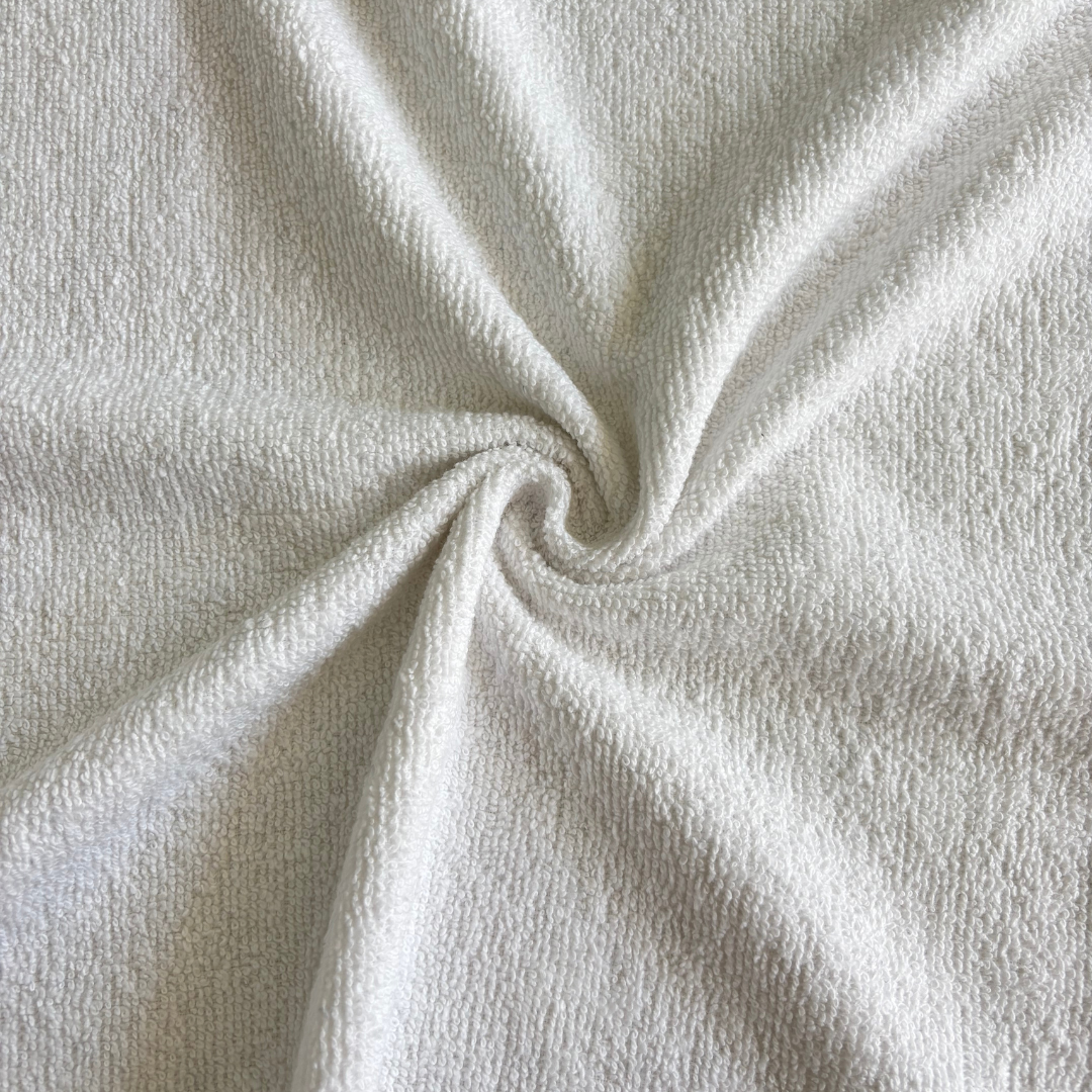 Tela toalla delgada blanco