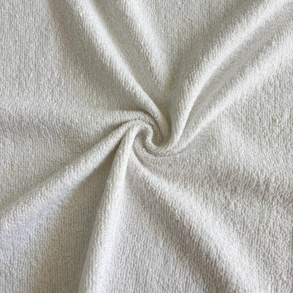 Tela toalla delgada blanco