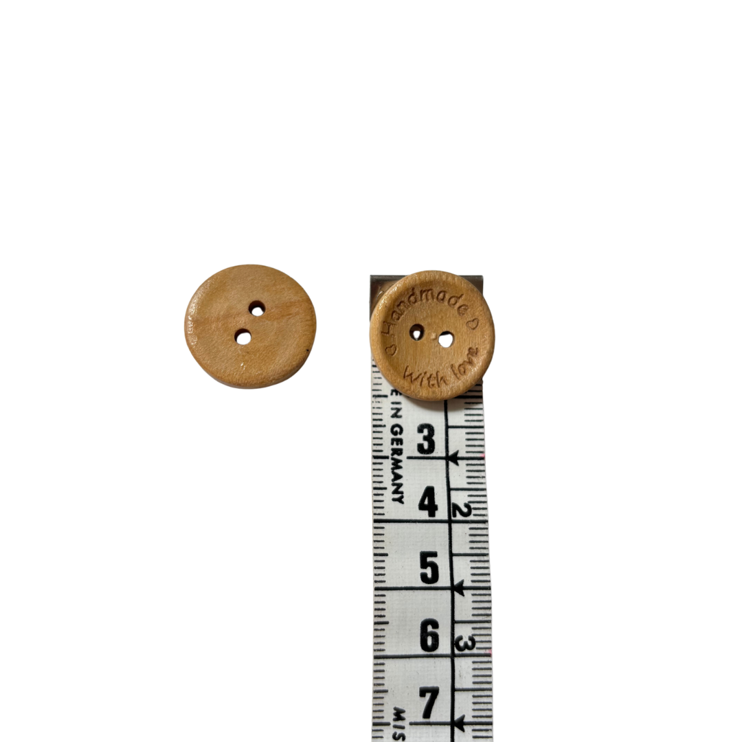 BOTONES HAND MADE WITH LOVE PACK 6 UNIDADES