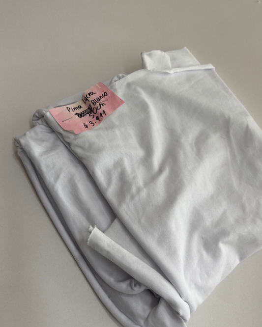 Saldo Pima lycra blanco