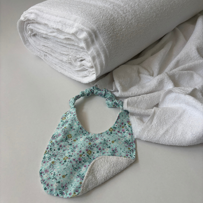 Tela toalla delgada blanco