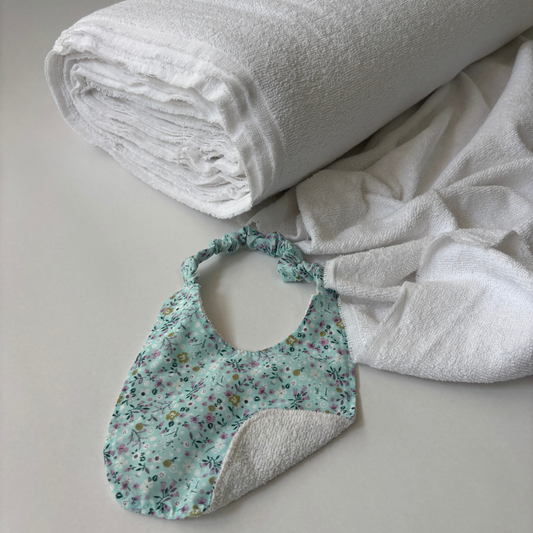 Tela toalla delgada blanco