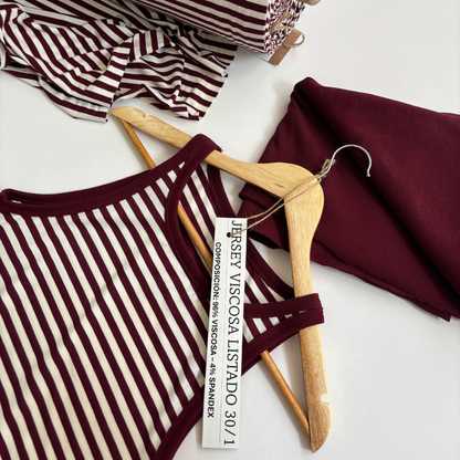 JERSEY VISCOSA LISTADO 30/1