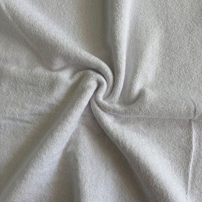 Tela toalla doble ancho blanco