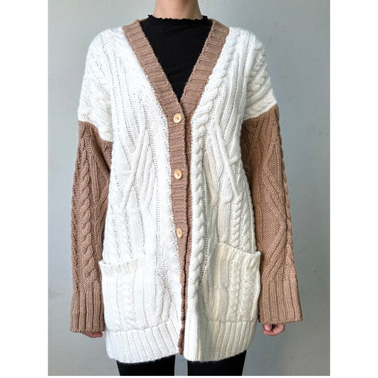 SWEATER ABOTONADO BI COLOR