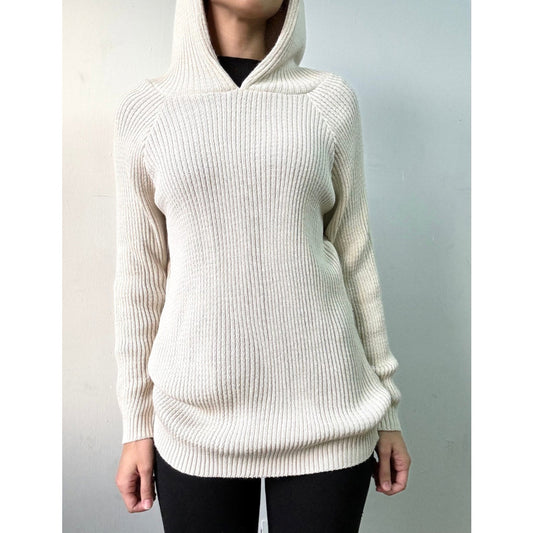 SWEATER CRUDO CON CAPUCHA