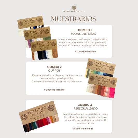 Muestrarios de telas