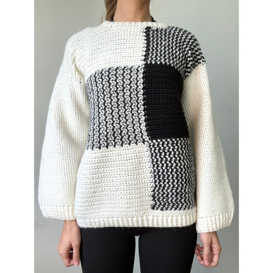 SWEATER BLANCO CON DISEÑO