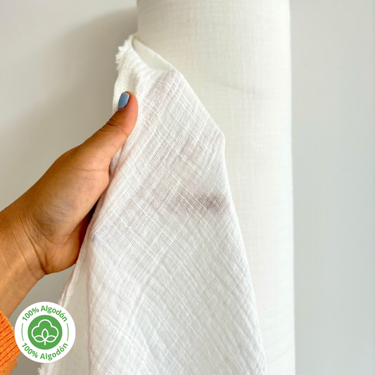 MUSELINA TEXTURIZADA 100% ALGODÓN