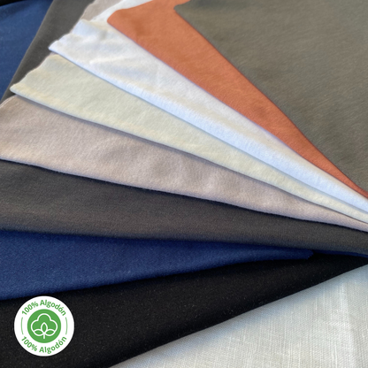 ALGODÓN PIMA GAMUZADO 50/1 (180 gr.) 100% ALGODÓN TONOS OSCUROS